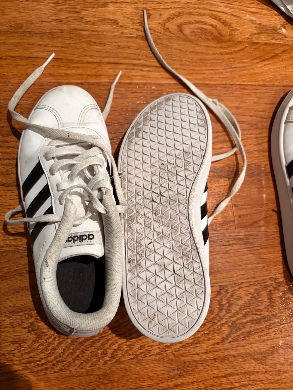 adidas White and Black Low-Top Sneakers